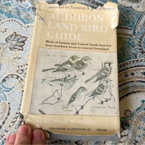 Audubon Land Bird Guide book Richard H. Pough 1946 1949 Illustrated Vintage